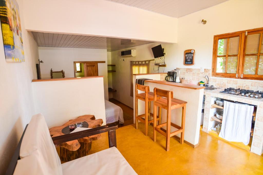 Kuchyň nebo kuchyňský kout v ubytování Casa Maya