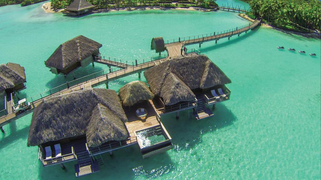 Four Seasons Hotel in Bora Bora. This was the hotel and island