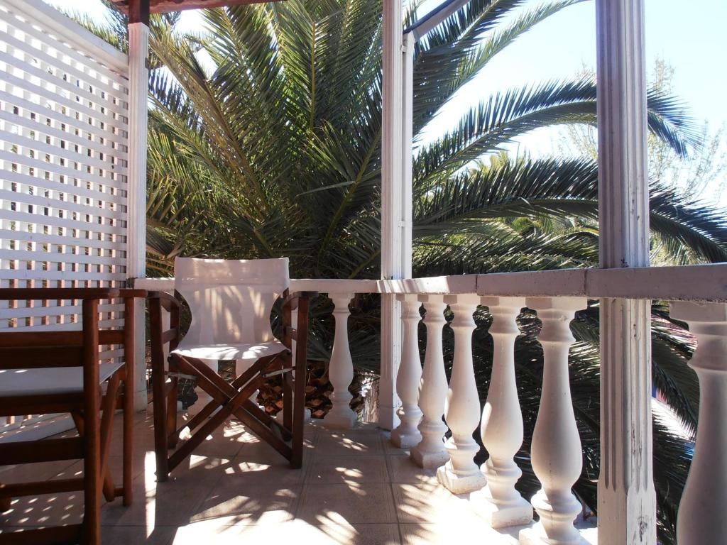 A balcony or terrace at Ilios Studios