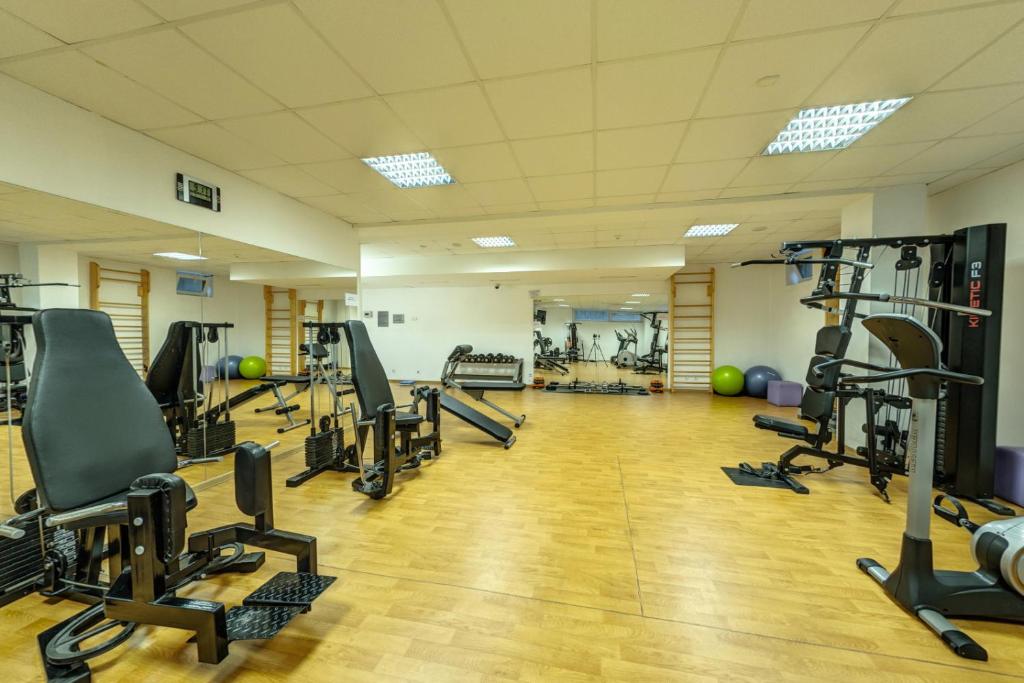 Fitness centrum a/nebo fitness zařízení v ubytování Hotel Arena