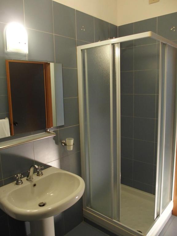 Koupelna v ubytování Hotel Eden