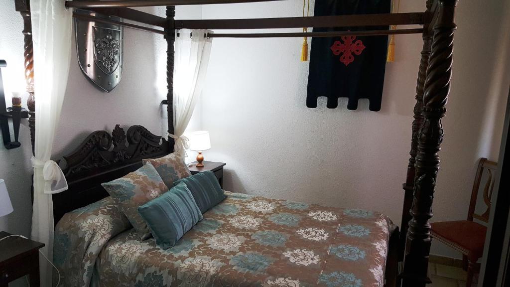 Posteľ alebo postele v izbe v ubytovaní Hotel Rural Hospedería de los Calatravos