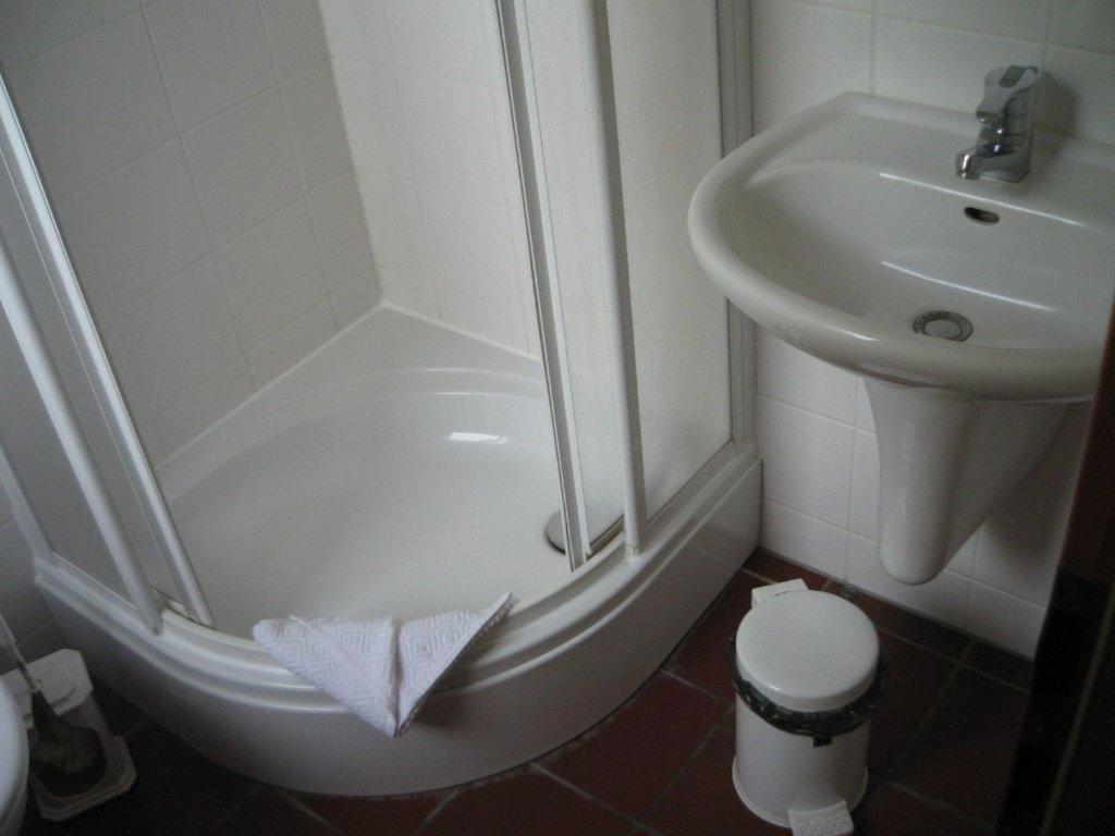 Koupelna v ubytování Haus Achtern