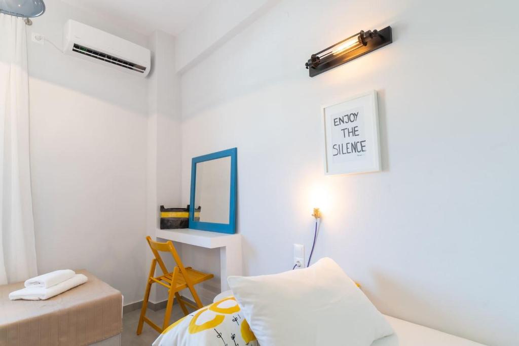 Posteľ alebo postele v izbe v ubytovaní Rodamos apartment