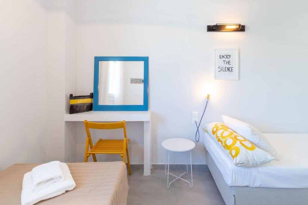 Posteľ alebo postele v izbe v ubytovaní Rodamos apartment