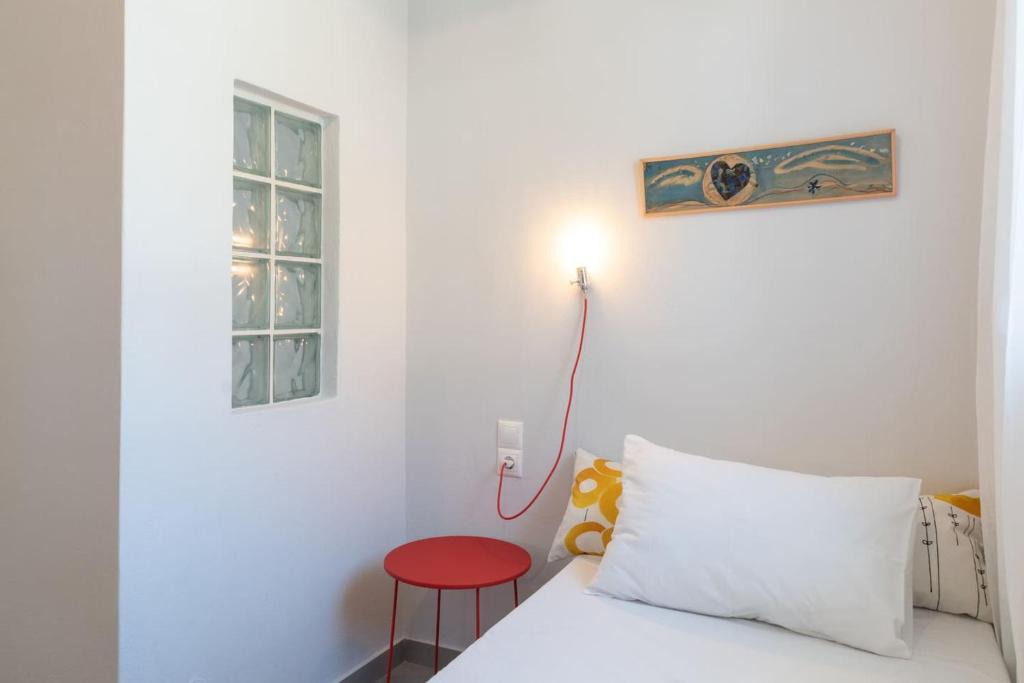 Posteľ alebo postele v izbe v ubytovaní Rodamos apartment