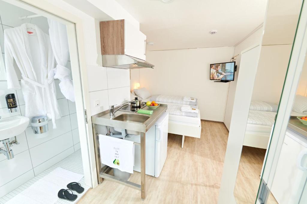 Dapur atau dapur kecil di Aparthotel Marion Weber