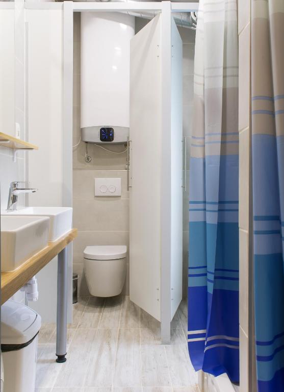 Koupelna v ubytování Gravitas Hostel