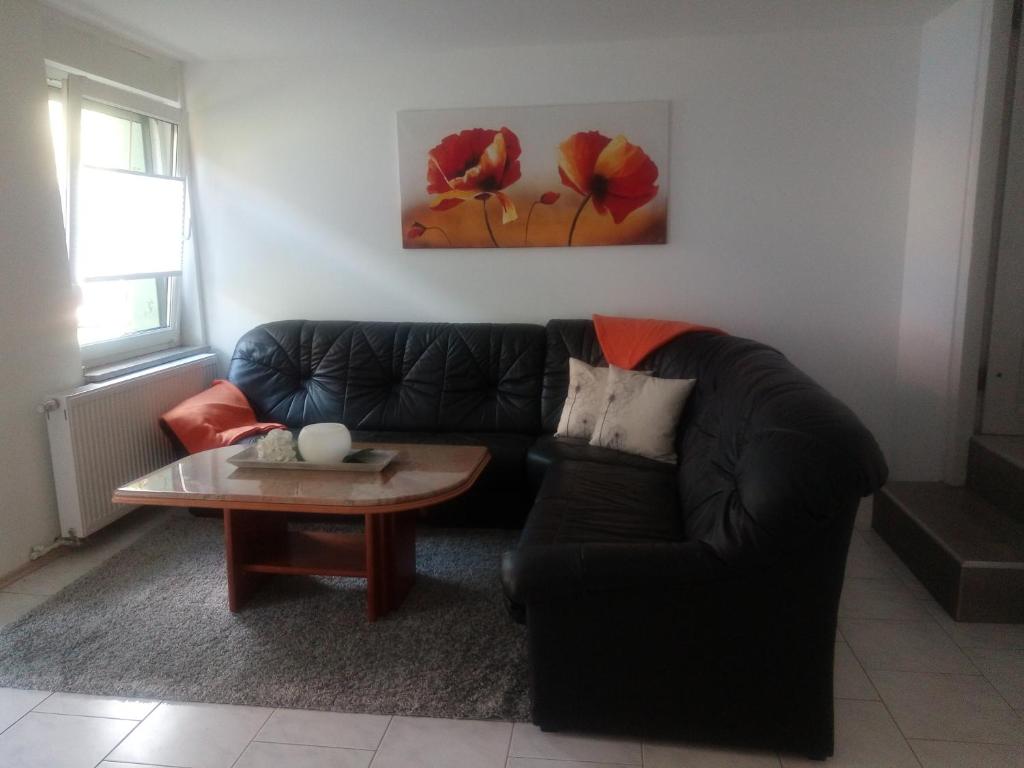 Posezení v ubytování Ferienwohnung Sorgatz