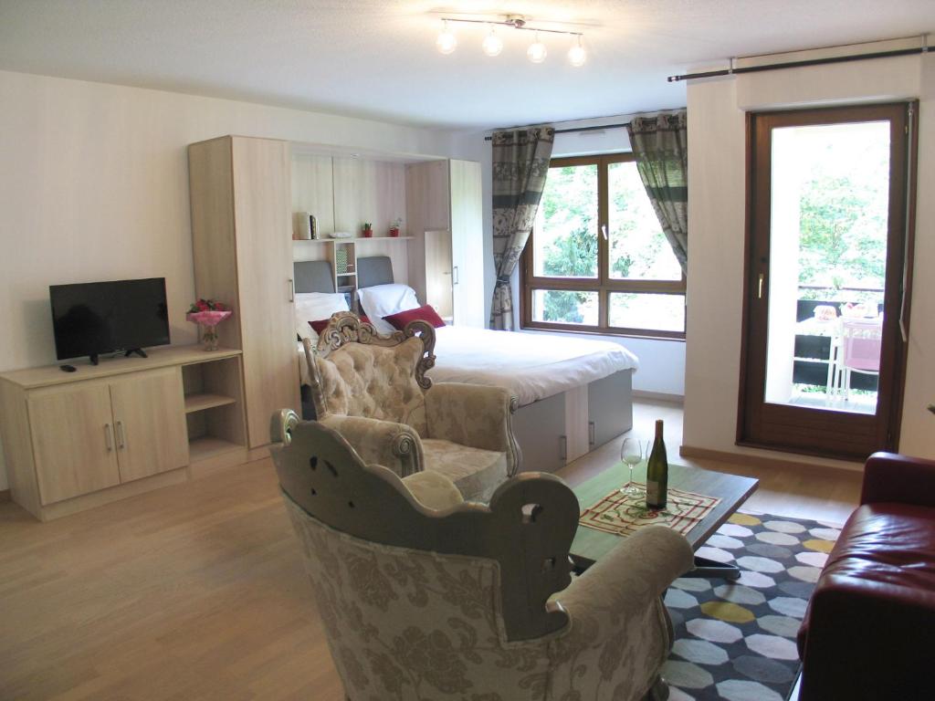 TV a/nebo společenská místnost v ubytování Love nest munster