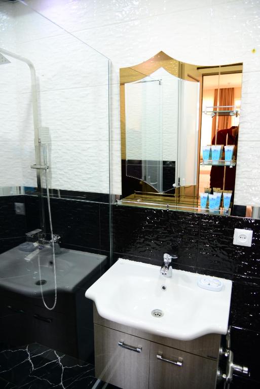 Koupelna v ubytování Hotel New Avlabari