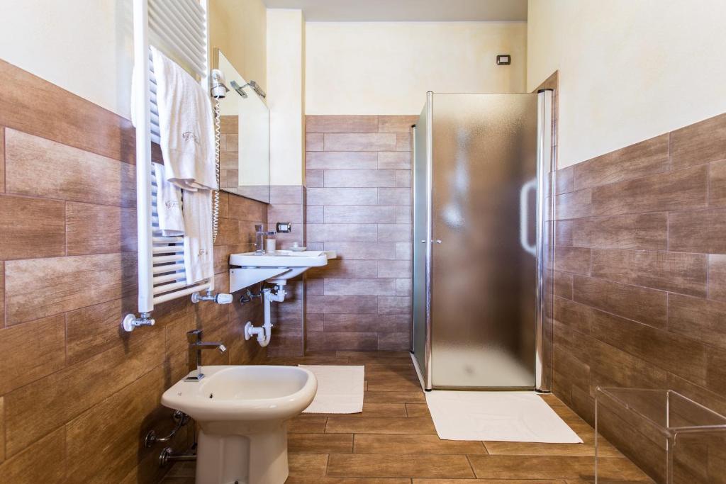 Koupelna v ubytování Agriturismo La Camilla