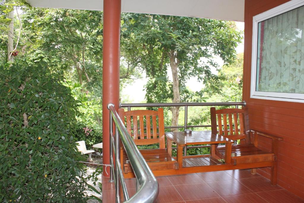Balkón nebo terasa v ubytování Lam-tong Resort