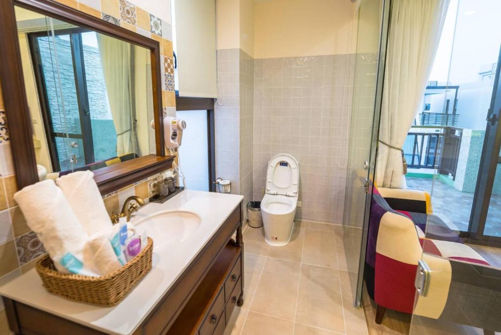Koupelna v ubytování ING Spa B&B