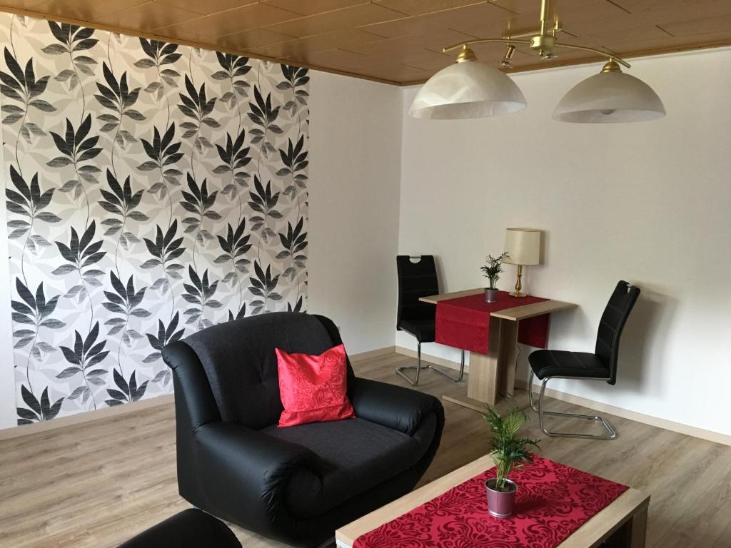 Posezení v ubytování Gästehaus Dietrich