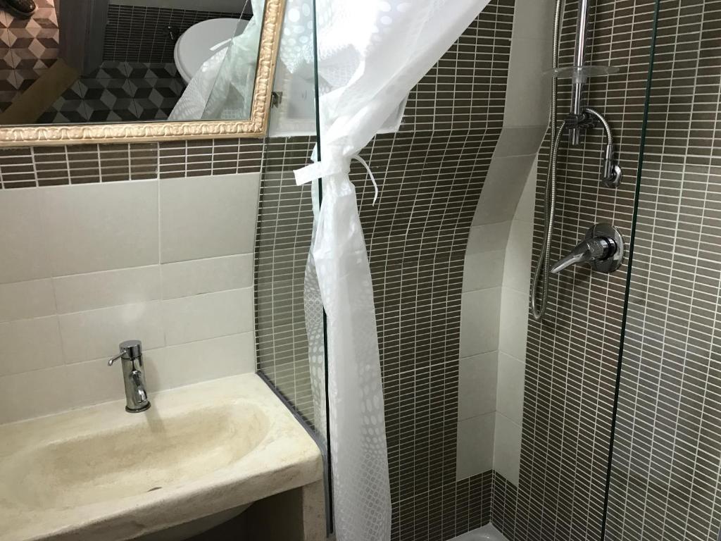 A bathroom at Casa Doria