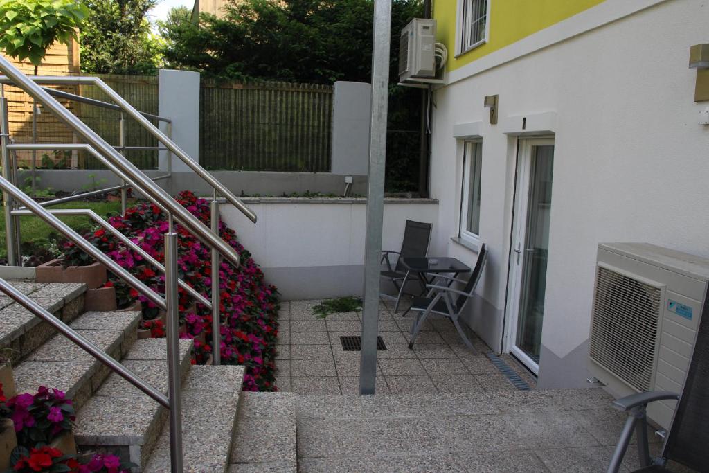 Balkon lub taras w obiekcie AJO Apartments - Alte Donau Terrace Studio - Self-Check-in