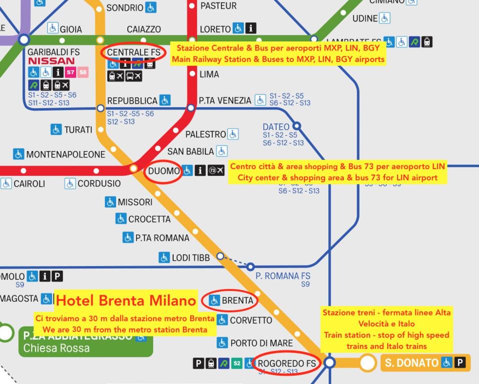 Hotel Brenta Milano - Resim 25