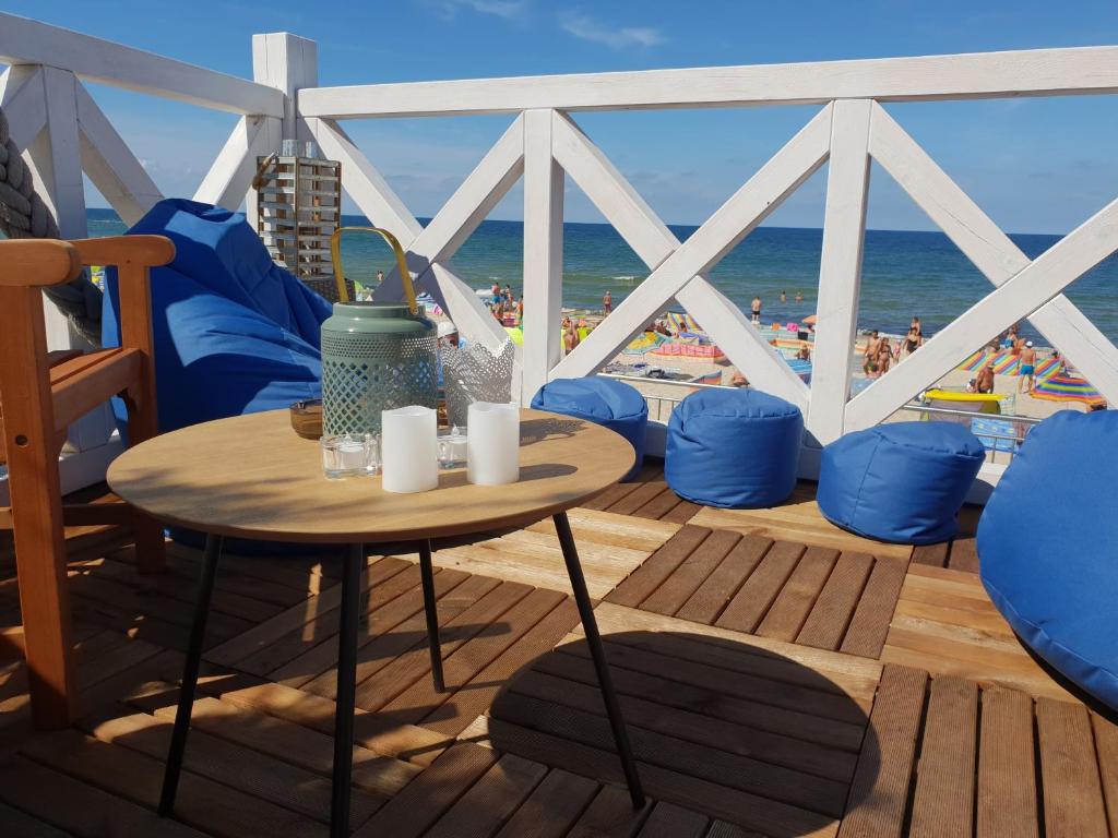Balkón nebo terasa v ubytování Dom Przy Plaży