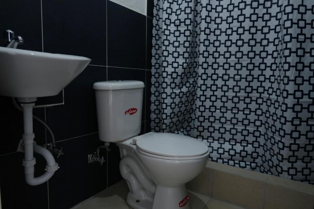 Koupelna v ubytování Soga Hostal
