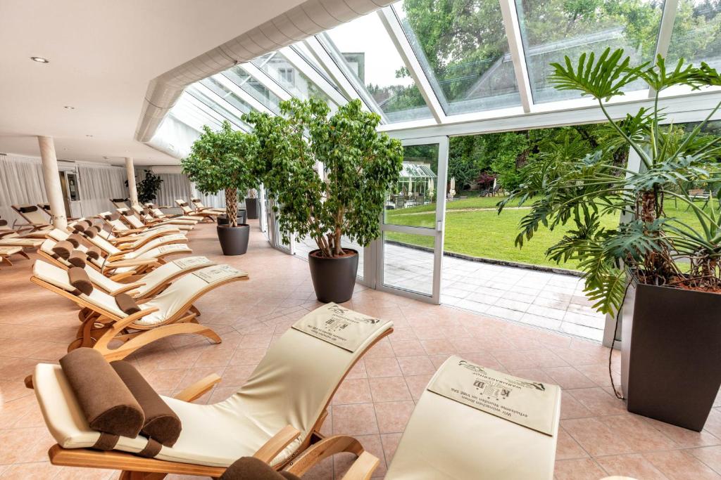 Aed väljaspool majutusasutust Hotel Warmbaderhof
