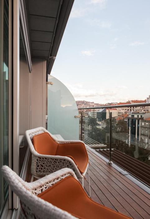 A balcony or terrace at Gran Hotel Nagari Boutique & Spa