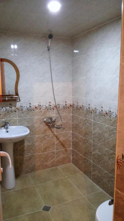 Koupelna v ubytování Zukas Hause