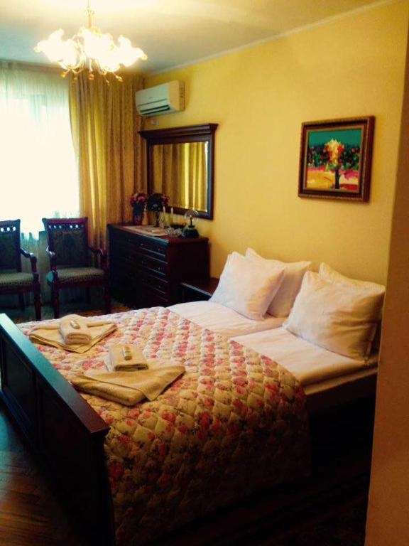 Postel nebo postele na pokoji v ubytování Apartment downtown