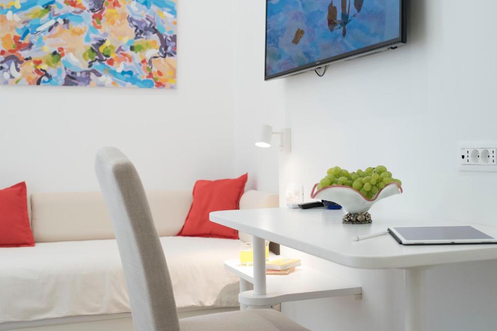 Postel nebo postele na pokoji v ubytování Art Room Split