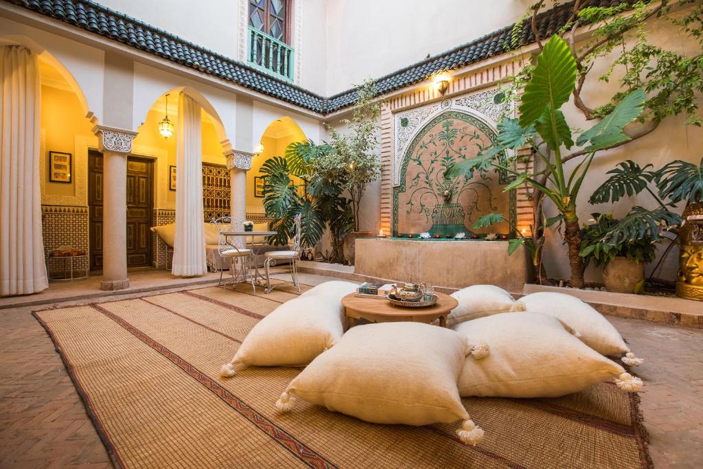 Posezení v ubytování Riad Villa Harmonie