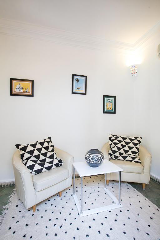 Posezení v ubytování Riad Villa Harmonie
