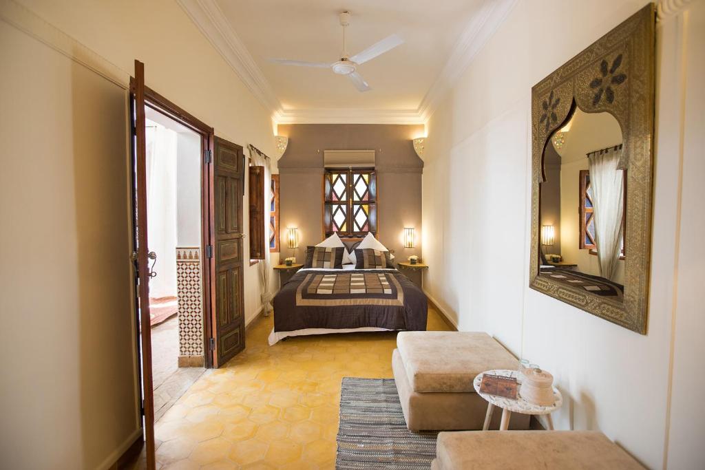 Postel nebo postele na pokoji v ubytování Riad Villa Harmonie