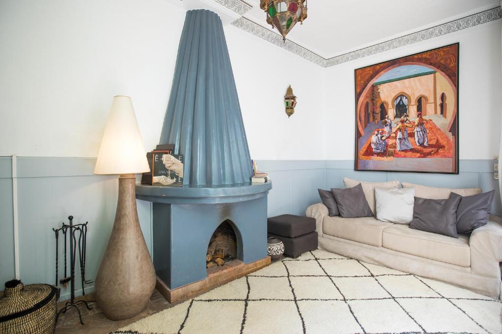 Posezení v ubytování Riad Villa Harmonie