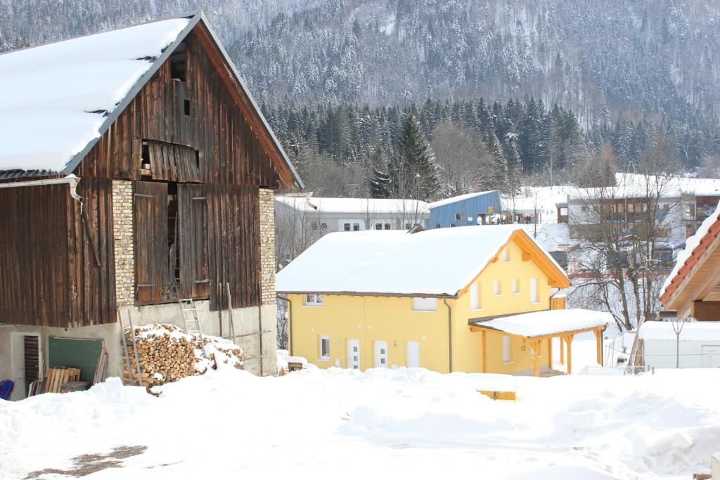 Dreiländerblick, nabij piste met sauna en tafeltennis v zimě