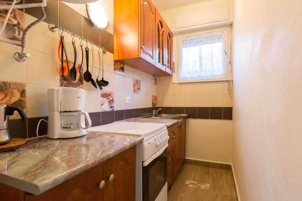 Kuchyňa alebo kuchynka v ubytovaní Holiday House Siófok