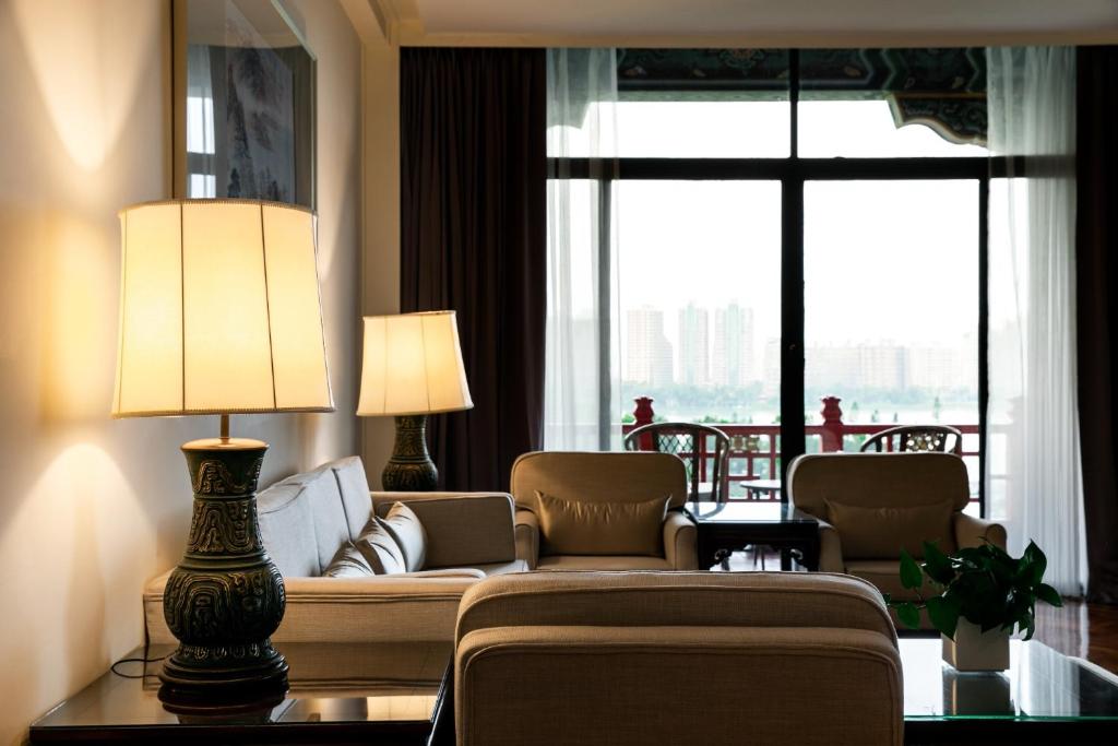 Posezení v ubytování The Grand Hotel Kaohsiung