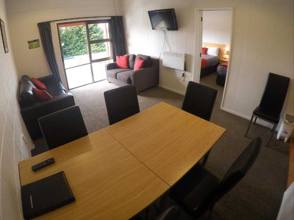 Area soggiorno di Mt Aspiring Holiday Park