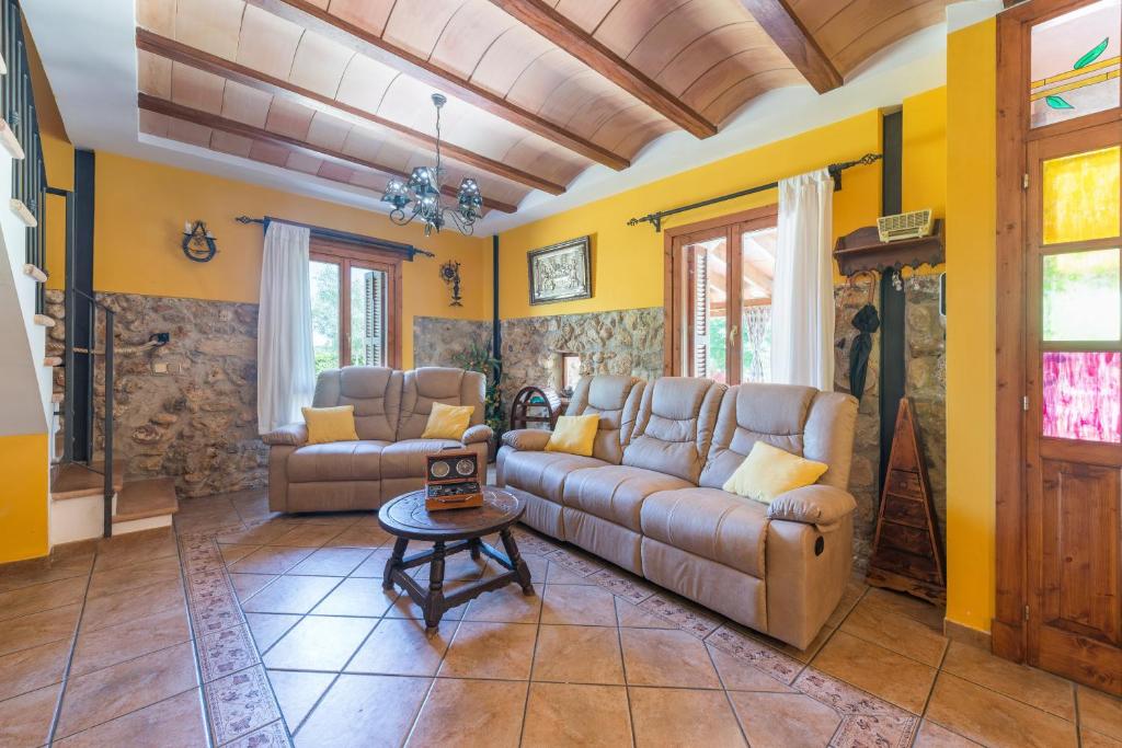 A seating area at Finca Can Diego