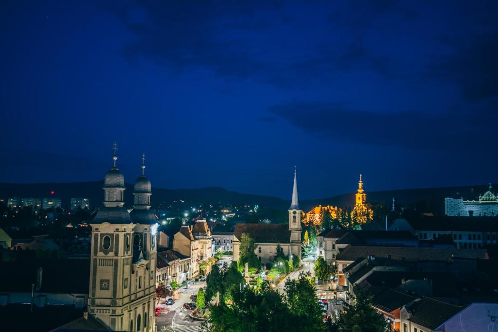 Nespecifikovaný výhled na destinaci Odorheiu Secuiesc nebo výhled na město při pohledu z hotelu