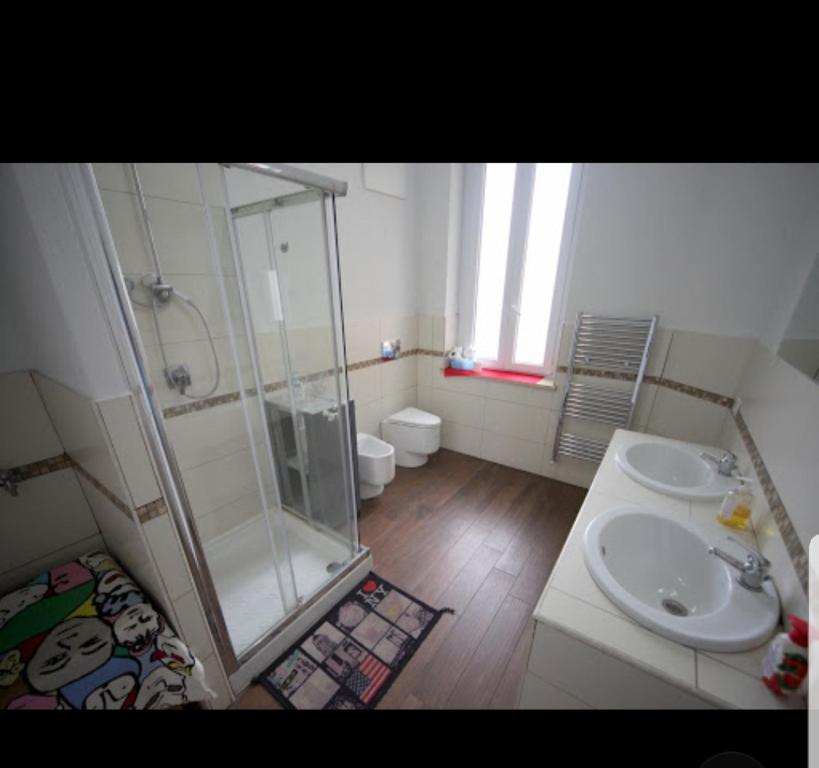 Koupelna v ubytování Family Hostel Milano