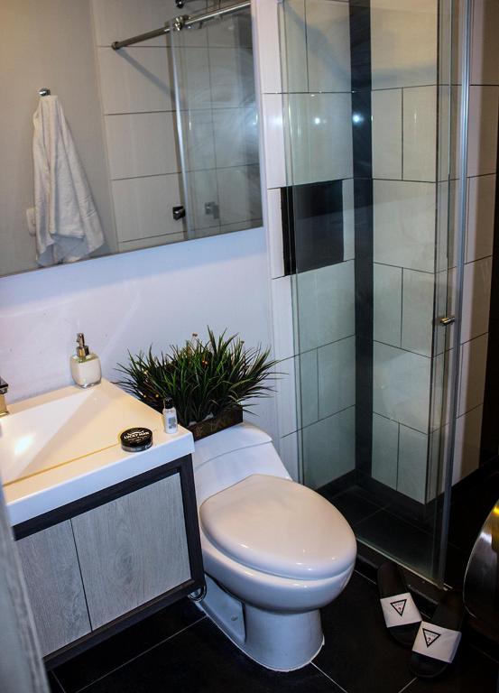 Koupelna v ubytování Hotel Doral Inn