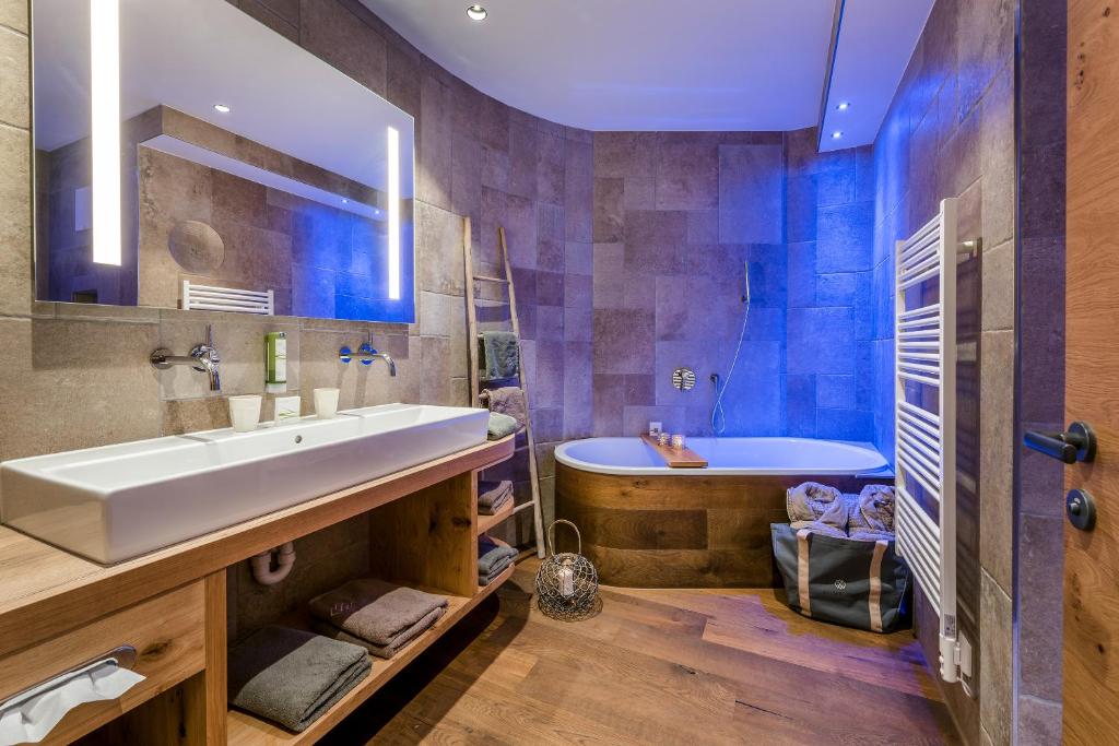 Koupelna v ubytování Kaiserlodge