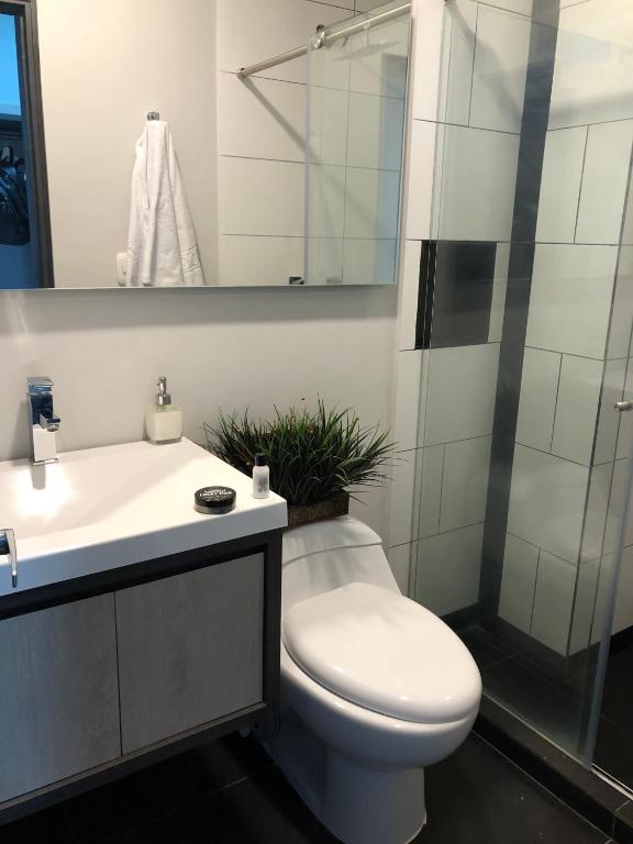 Koupelna v ubytování Hotel Doral Inn
