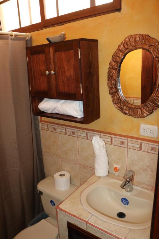 Koupelna v ubytování Posada Gema de Copan