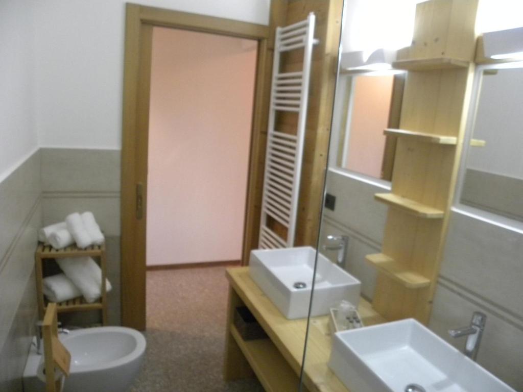 Kúpeľňa v ubytovaní Romantiche Orobie B&B