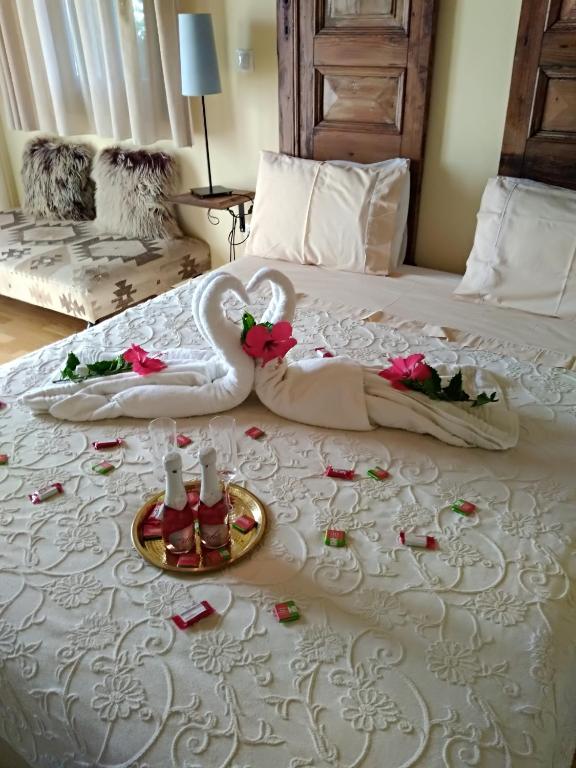 Postel nebo postele na pokoji v ubytování Volidiera Guesthouse