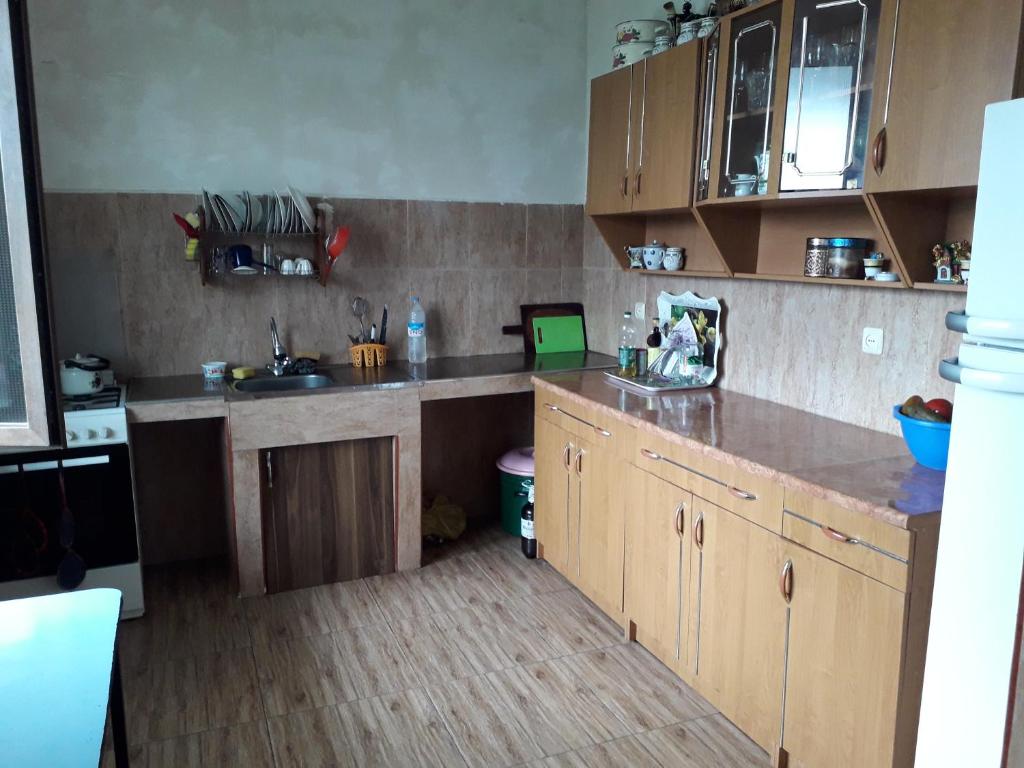 Kuchyň nebo kuchyňský kout v ubytování kobuleti bagrationi 40