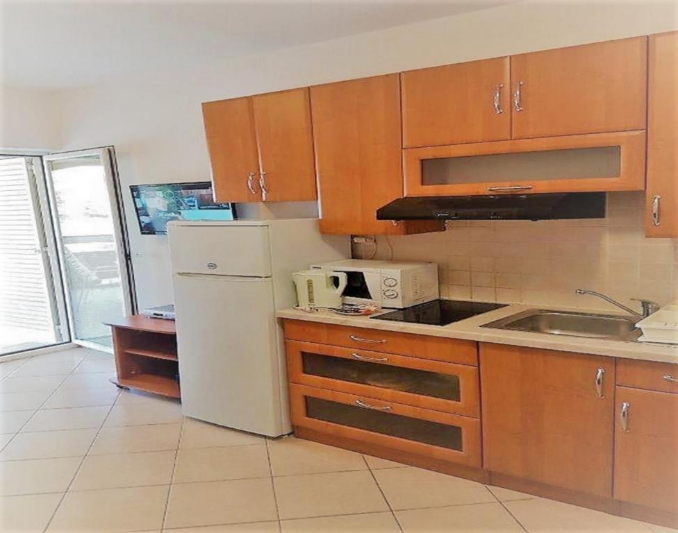 Kuchyň nebo kuchyňský kout v ubytování Apartments Vrtlici