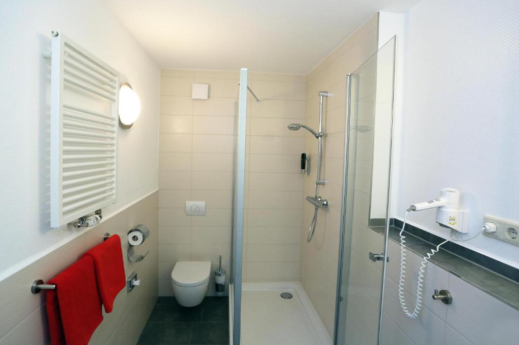 Koupelna v ubytování Hotel 7 Säulen GmbH