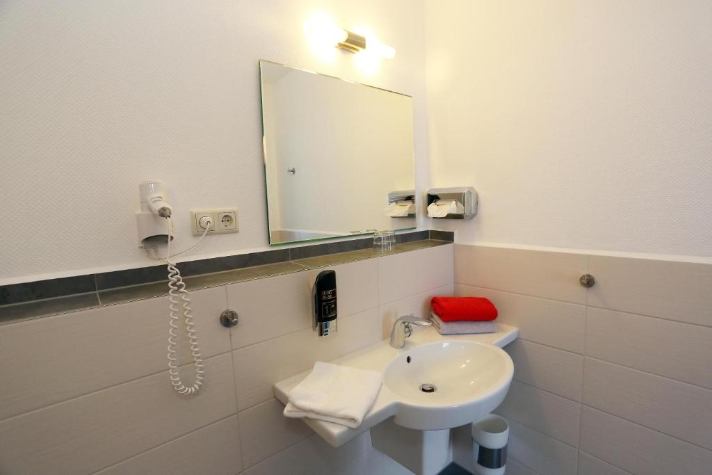 Koupelna v ubytování Hotel 7 Säulen GmbH